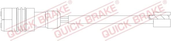 Warning Contact, brake pad wear WS0390A