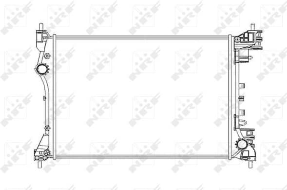 Radiator, engine cooling 53834