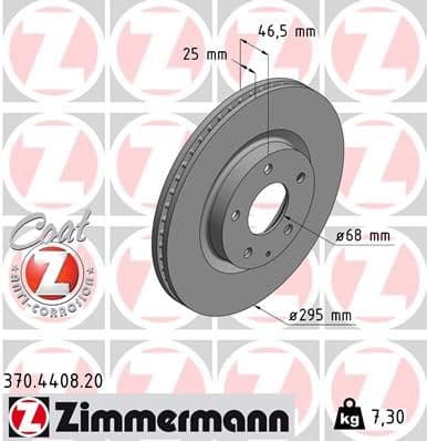Brake Disc COAT Z 370.4408.20