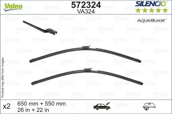 Wiper Blade SILENCIO AQUABLADE SET 572324