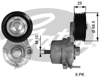 Belt Tensioner, V-ribbed belt DriveAlign™ T39270