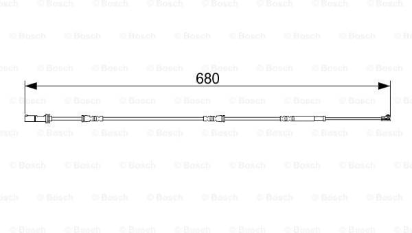 Warning Contact, brake pad wear 1987473568 - image 5