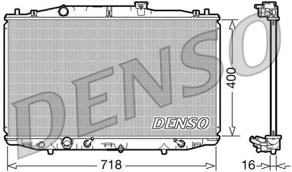Radiator, engine cooling DRM40024
