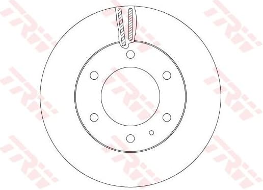 Brake Disc TRW SINGLE DF6812S