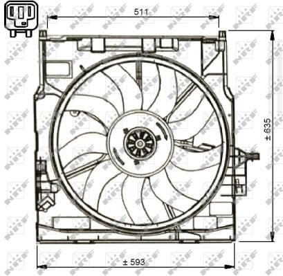 Fan, engine cooling 47734 - image 3