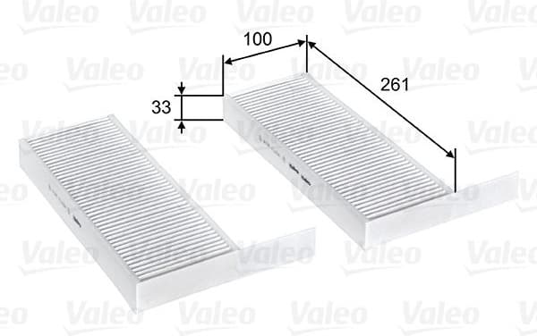 Filter, cabin air VALEO ESSENTIAL 715808