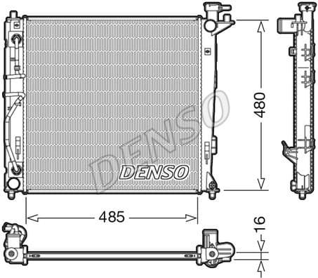 Radiator, engine cooling DRM41007