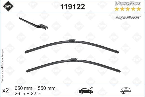 Wiper Blade DAS ORIGINAL AQUABLADE 119122