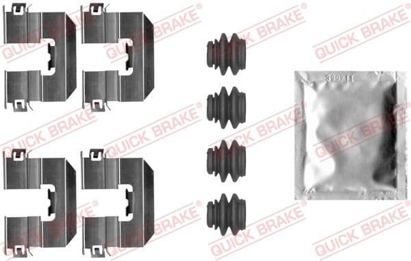 Accessory Kit, disc brake pad 109-0080