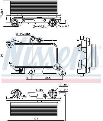 Oil Cooler, automatic transmission ** FIRST FIT ** 91226
