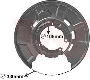 Splash Guard, brake disc 0627374
