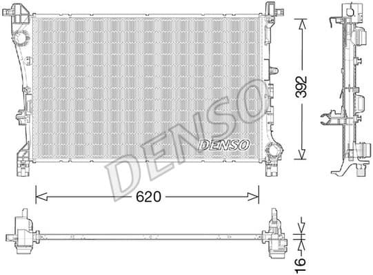 Radiator, engine cooling DRM09046