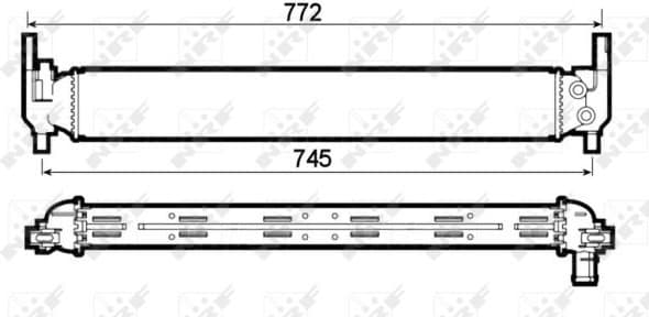 Radiator, engine cooling 53126