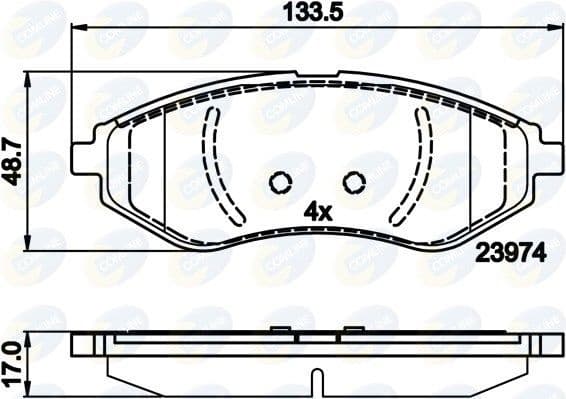 Brake pads front ADB36083