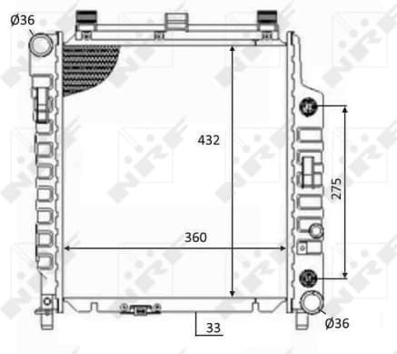 Radiator, engine cooling 59102