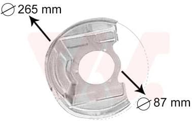 Splash Guard, brake disc 3770371