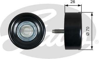 Deflection/Guide Pulley, V-ribbed belt DriveAlign™ T36603