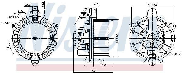 Interior Blower 87495