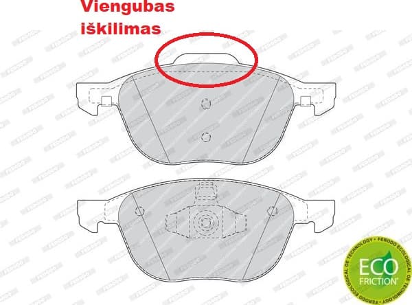 Brake pads front, Top Quality FDB1594