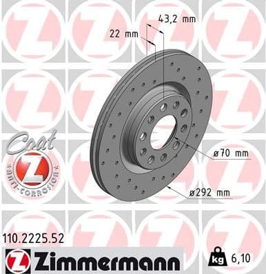 Brake Disc SPORT BRAKE DISC Z 110.2225.52