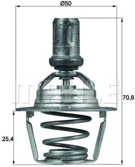 Thermostat, coolant BEHR TX6686D