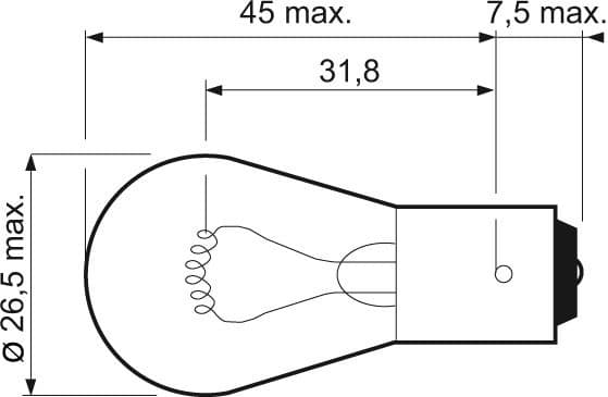 Bulb, auxiliary stop light ESSENTIAL 032101 - image 2