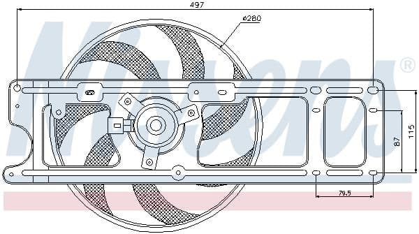 Fan, engine cooling 85254