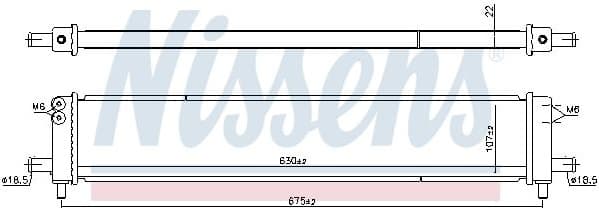 Radiator, engine cooling 606545