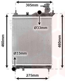 Radiator, engine cooling 82002099