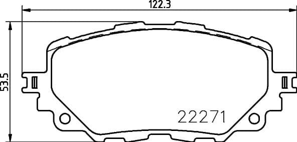 Brake Pad Set, disc brake PRIME LINE P49054
