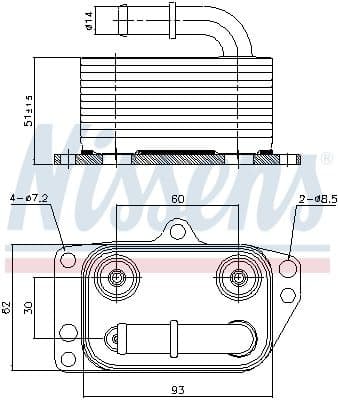 Oil Cooler, engine oil 90899