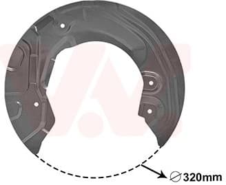Splash Guard, brake disc 0627371