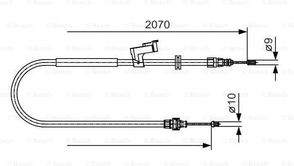 Cable Pull, parking brake 1987482133