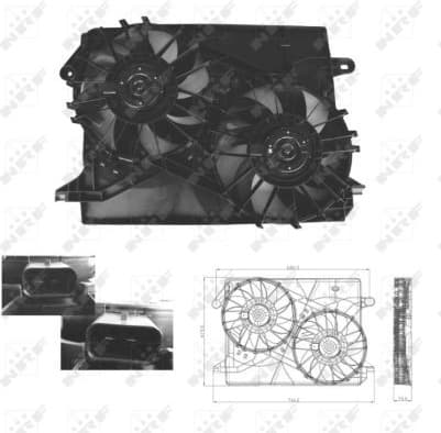 Fan, engine cooling 47674
