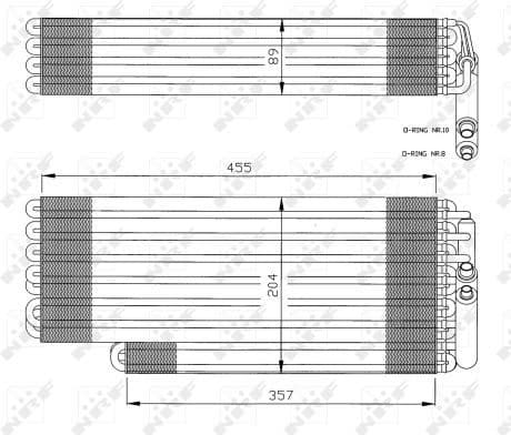 Evaporator, air conditioning EASY FIT 36078