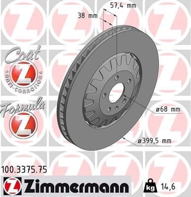 Brake Disc FORMULA Z BRAKE DISC 100.3375.75