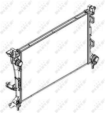 Radiator, engine cooling 58427