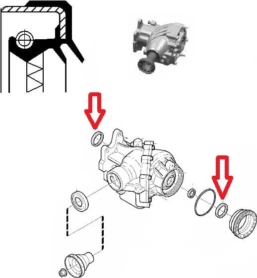 Seal transfer case 010 34113B