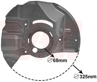 Splash Guard, brake disc 0646371