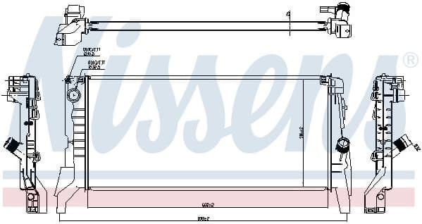 Radiator, engine cooling 60861