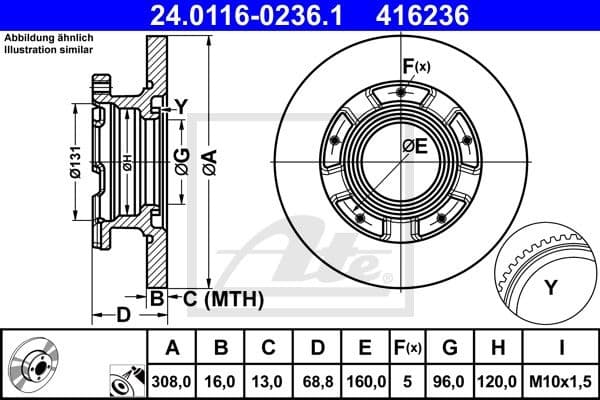 Brake Disc 24.0116-0236.1