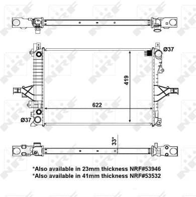 Radiator, engine cooling EASY FIT 56125
