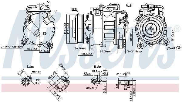 Compressor, air conditioning ** FIRST FIT ** 890622