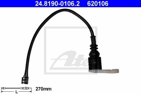 Warning Contact, brake pad wear 24.8190-0106.2