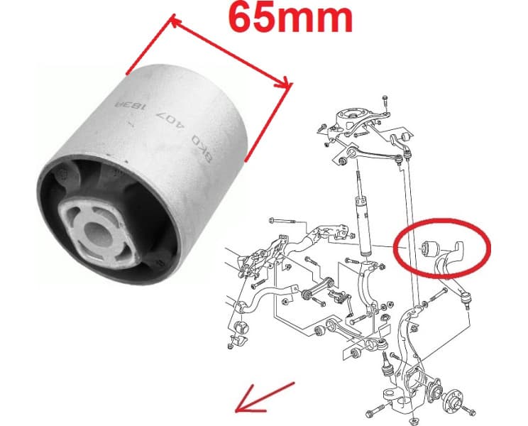 Silentblock front axle 35380 01
