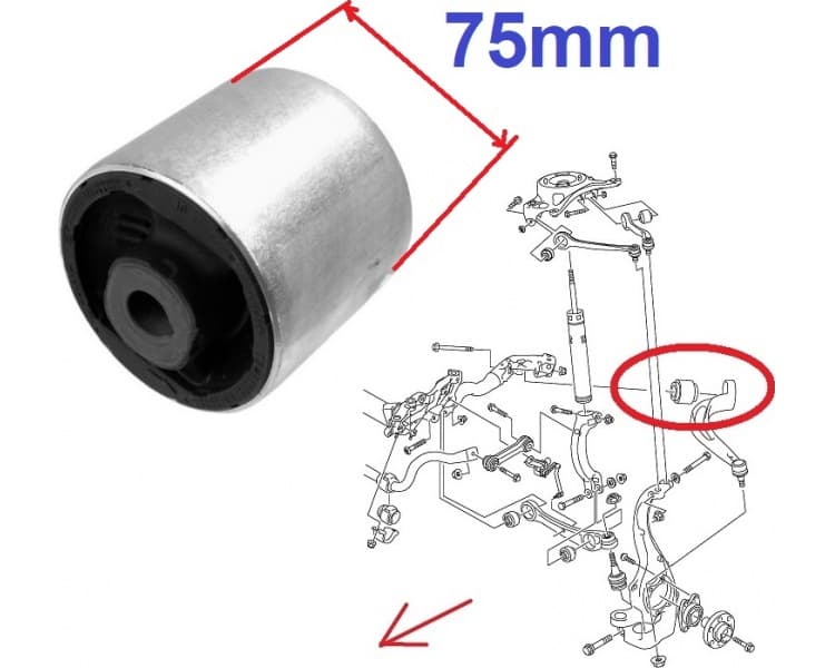 Silentblock front axle 35480 01