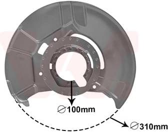 Splash Guard, brake disc 0640371