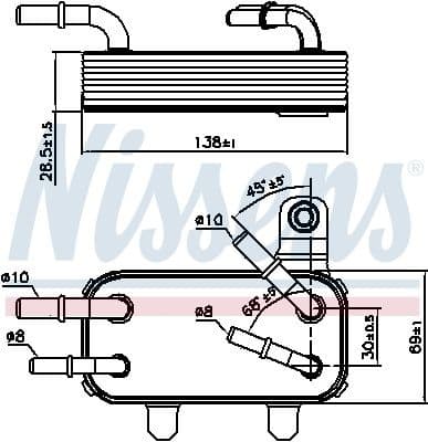 Oil Cooler, engine oil 90951