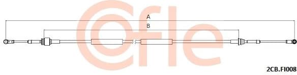 Cable Pull, manual transmission 2CB.FI008