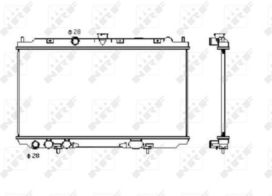 Radiator, engine cooling 53427